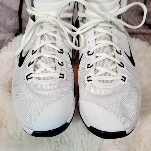 Nike Women's Prime Hype DF 2016 White and Black High-Top Shoes Size 8.5 EUC - Picture 8 of 10